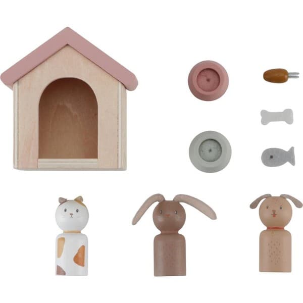 Ensemble d'ajout maison de poupée animaux de compagnie - LITTLE DUTCH